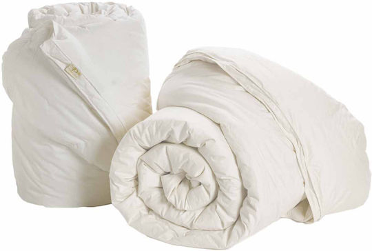 Palamaiki Πάπλωμα Υπέρδιπλο Πουπουλένιο 220x240εκ. Comfort Pura Quilt White 160 GSM 9 togs