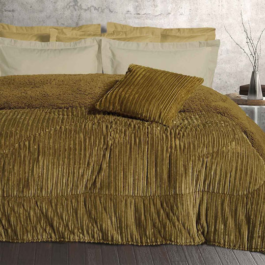 Das Home Κουβερτοπάπλωμα Υπέρδιπλο 220x240εκ. 1180 Olive 750 GSM 12 togs