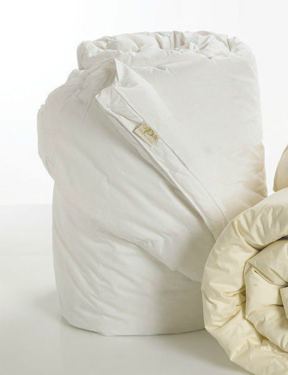 Palamaiki Duvet Single Down 160x240cm Aloe Vera Combo 2 White 300 GSMGsm 9 togs Togs
