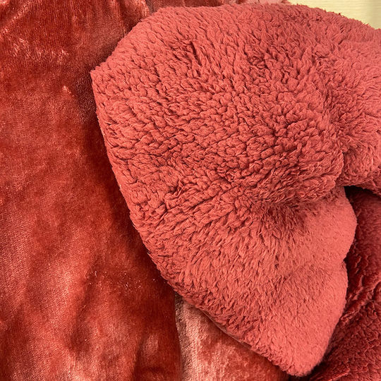 Sunshine Duvet Cover Queen 220x240cm Coral 01 Rose