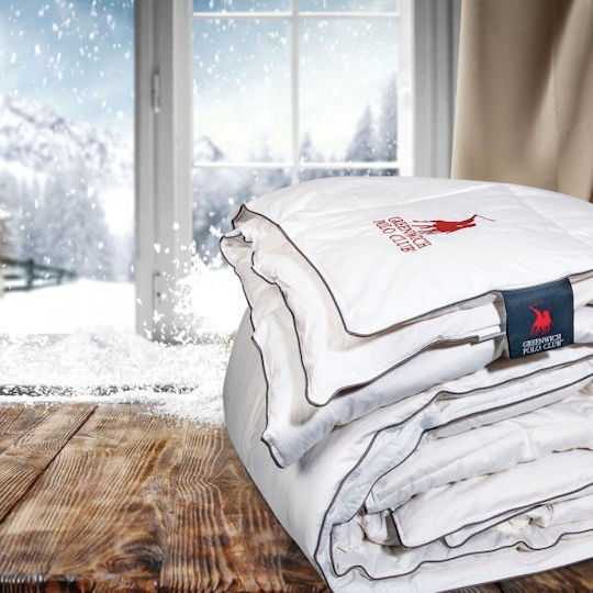 Greenwich Polo Club Duvet Single Down 160x240cm 2316 White 300 GSMGsm 12.5 togs Togs