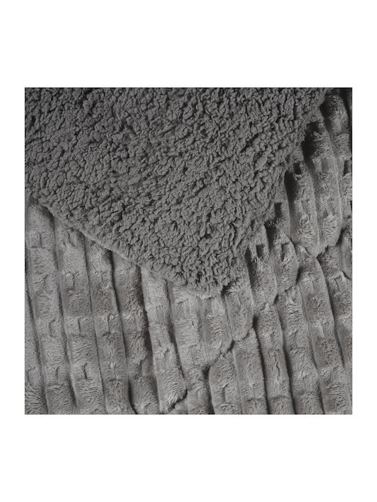 Mc Decor Κουβερτοπάπλωμα Μονό 160x230εκ. Ribb Grey