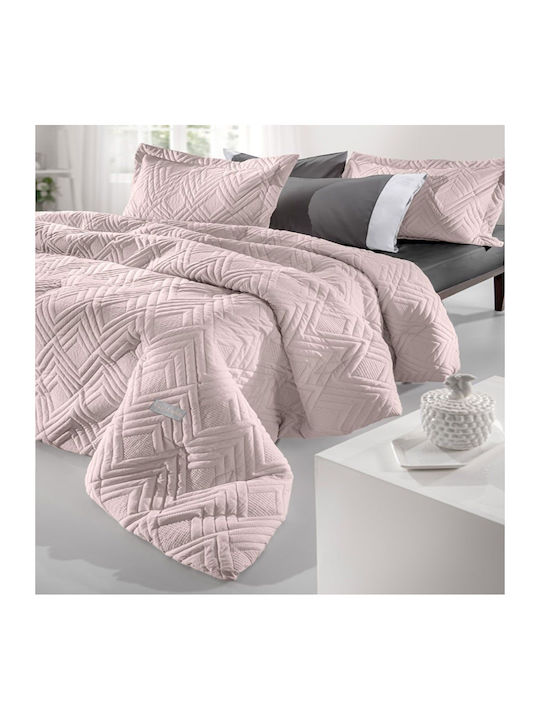 Guy Laroche Bettdecke Einzelbett mit Hollowfiber-Füllung 160x220cm Eden Pudra