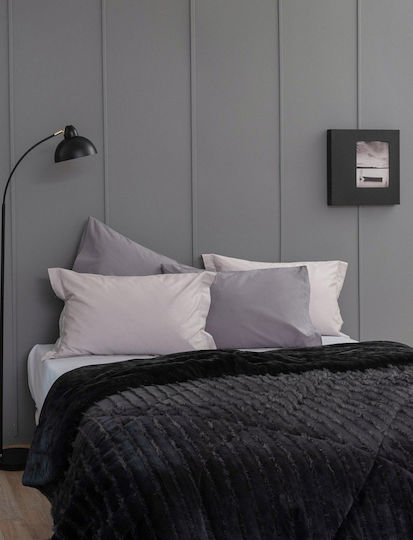 Palamaiki Duvet Cover Single 160x240cm Gwen Black 640 GSMGsm