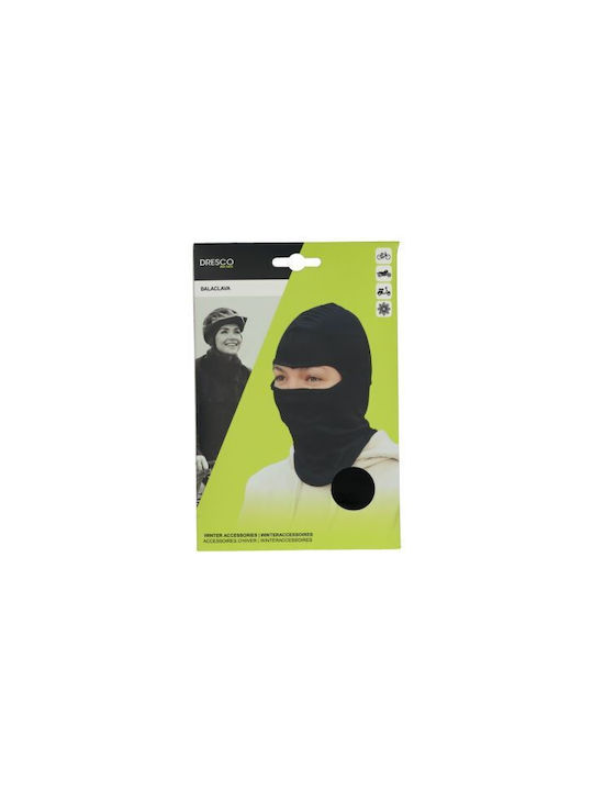Dresco Full Face Riding Motorcycle Polyester Black Balaclava 5250020