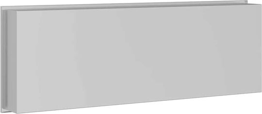 vidaXL Επιτοίχια Ραφιέρα Μπάνιου Μεταλλική 30x9.5x90cm Ασημί
