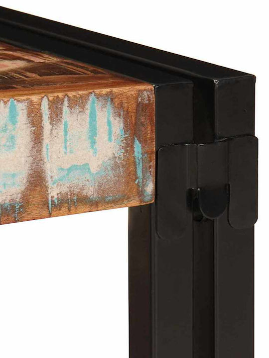 vidaXL Floor Bathroom Shelf Wooden 80x50x23cm Brown