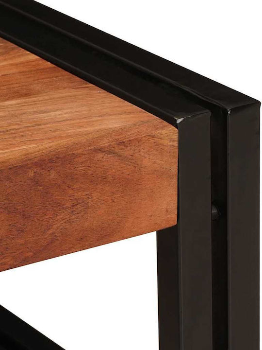 vidaXL Επιδαπέδια Ραφιέρα Μπάνιου Ξύλινη 65x50x23cm Καφέ