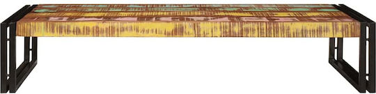 vidaXL Подов Рафт за баня Дървен 120x50x23см Кафява