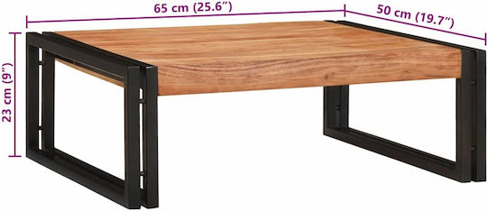 vidaXL Επιδαπέδια Ραφιέρα Μπάνιου Ξύλινη 65x50x23cm Καφέ