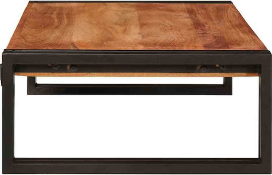 vidaXL Floor Bathroom Shelf Wooden 80x50x23cm Brown