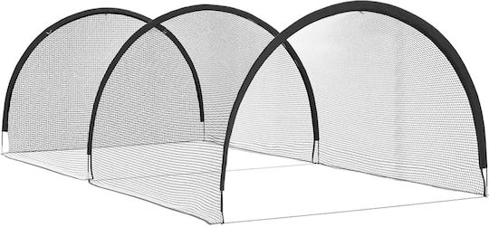 Vidaxl Baseball & Softball Black 702 x 369.5 x 243.5 cm Polyester