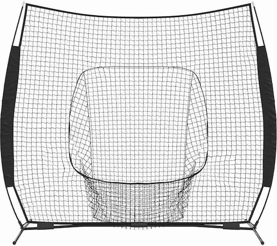 Vidaxl Baseball & Softball Black 250 x 106 x 209 cm Polyester