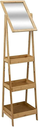 5Five JJA Επιδαπέδια Ραφιέρα Μπάνιου Bamboo με 3 Ράφια 40x39x160cm