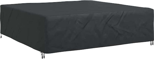 vidaXL Waterproof Dining Table Cover Black 275x275x70cm
