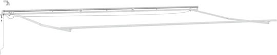 vidaXL Awning fabric White 3x6m