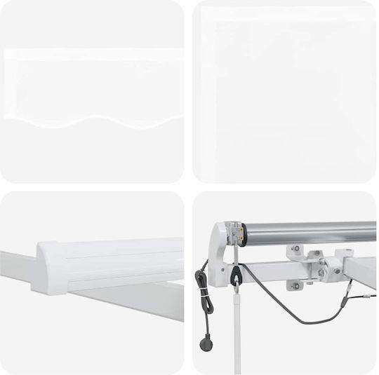vidaXL Awning fabric White 3x6m