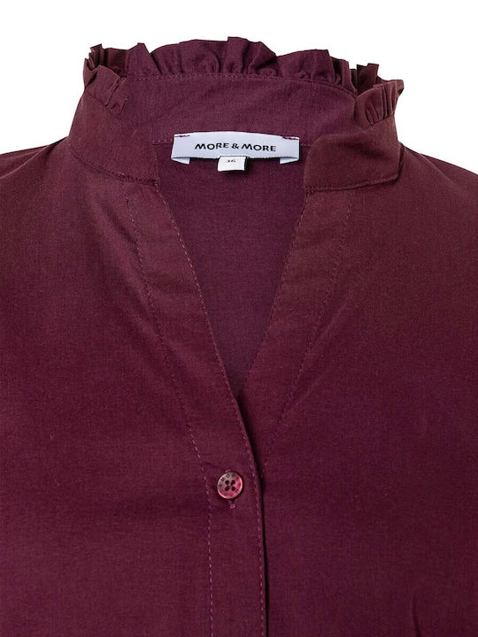 Langärmelig Damen Hemd Purple