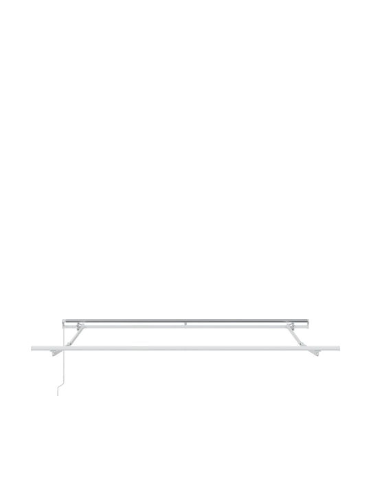 vidaXL Cort Terasă Cu LED Roșu 3x2.5m