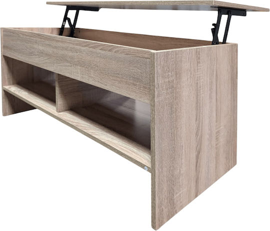 Mese De Cafea Rectangular Central Vivian Din Lemn Mauro L100xL48xÎ50cm