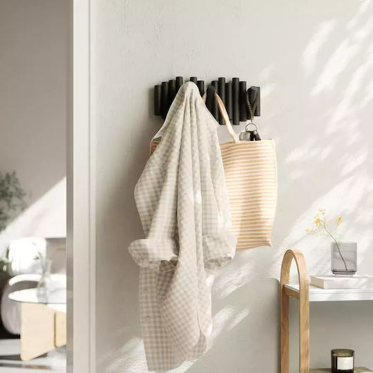 Umbra Wooden Wall Hanger Picket with 5 Slots 5 θέσεων 38x4.4x16.5cm
