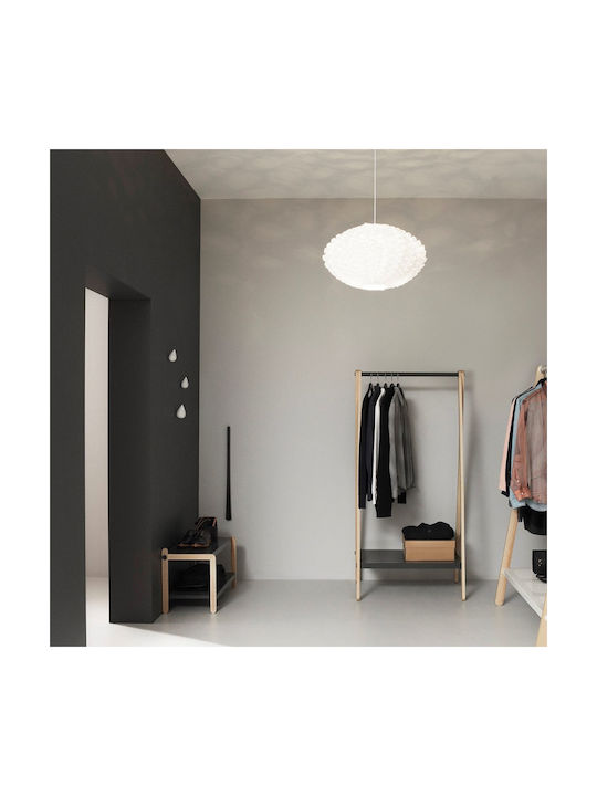 Normann Copenhagen Κρεμάστρα Τοίχου Ξύλινη Λευκή 5x7.7x8cm 2τμχ