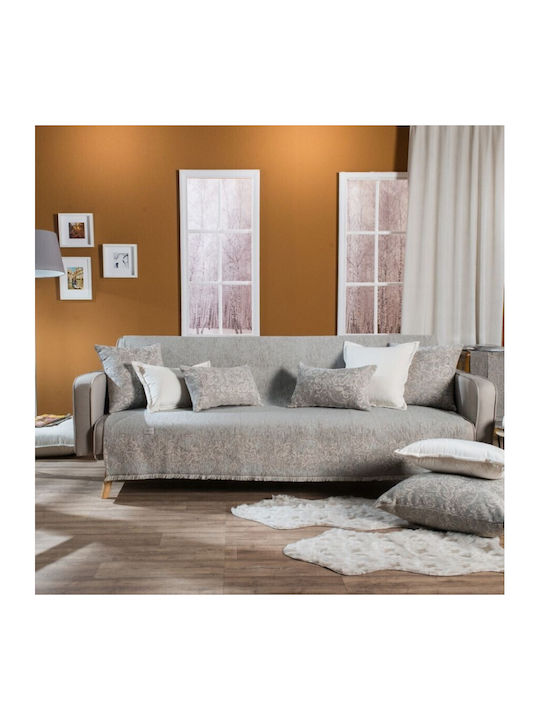 Teoran Solid Sofa Throw 2 Seater Chenille 180x250cm 308