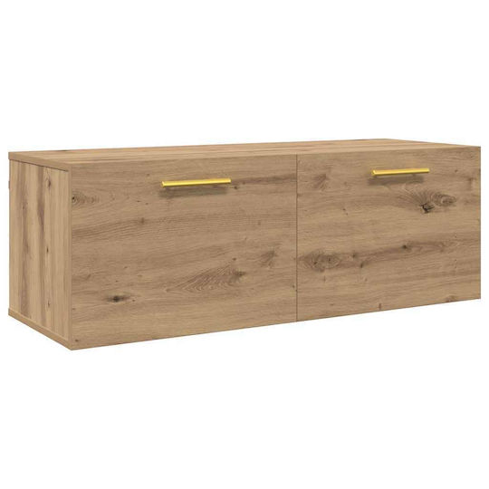 vidaXL Bathroom Cabinet L100xW36.5xH35cm Oak