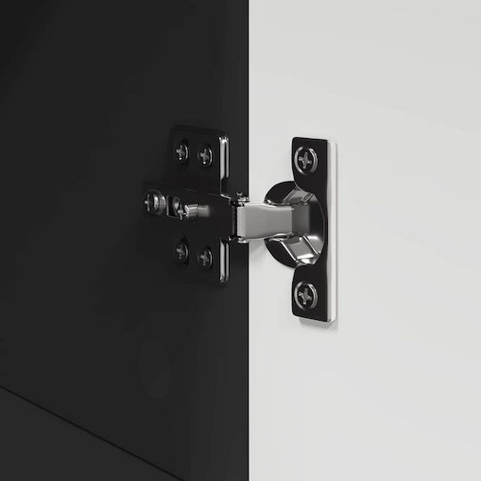 vidaXL Holz Badezimmerschrank B37xT31.5xH82cm Schwarz