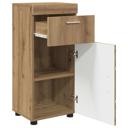 vidaXL Badezimmerschrank B37xT31.5xH82cm Eiche