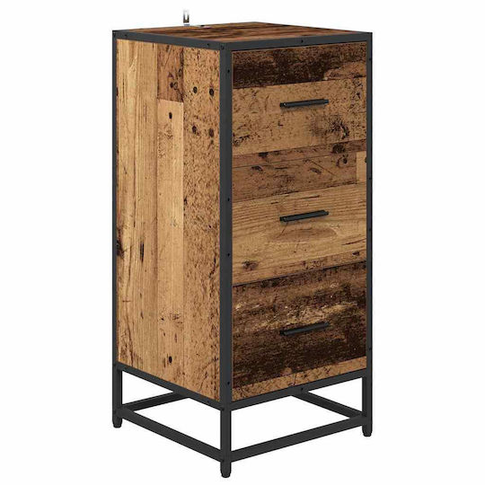 vidaXL Wood Bathroom Cabinet L35.5xW35xH76cm Brown