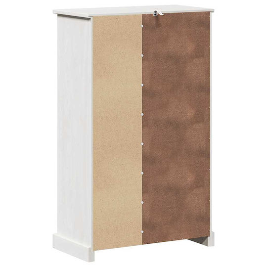 vidaXL Badezimmerschrank Wäscherei B68xT34xH110cm Weiß