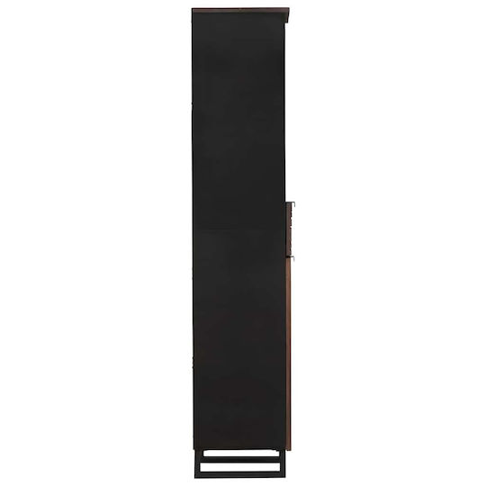 vidaXL Ντουλάπι Μπάνιου 38x33x160cm Καφέ