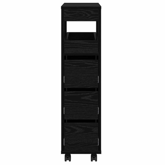 vidaXL Bathroom Cabinet L65xW23xH87cm Oak