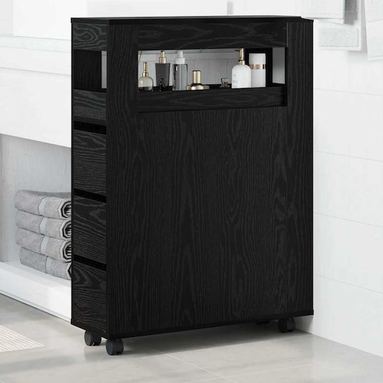 vidaXL Bathroom Cabinet L65xW23xH87cm Oak