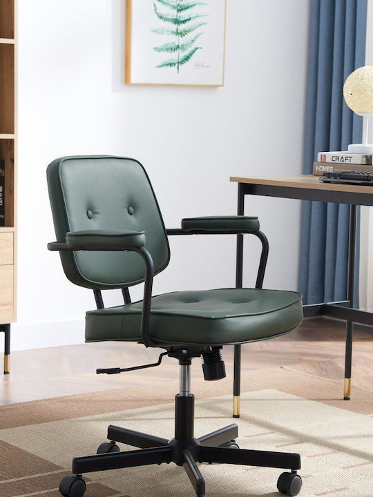 Office Chair with Adjustable Arms Green Next