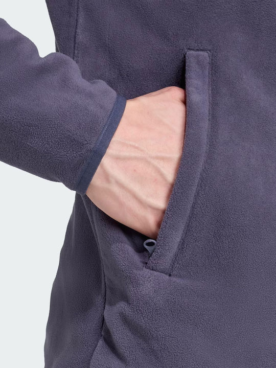 Essentials Men's Fleece Cardigan Navy Blue