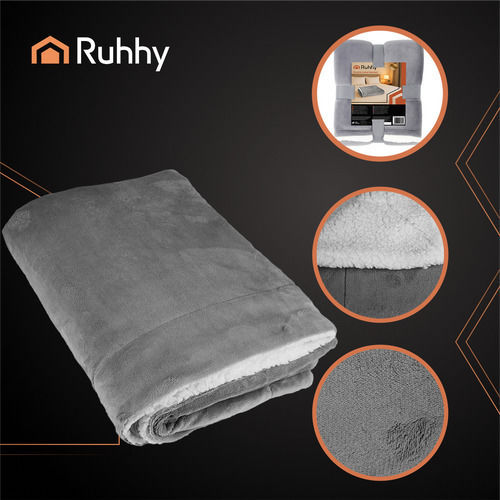 Ruhhy Κουβέρτα Fleece Μονή 150x200εκ. Dark Gray 26292