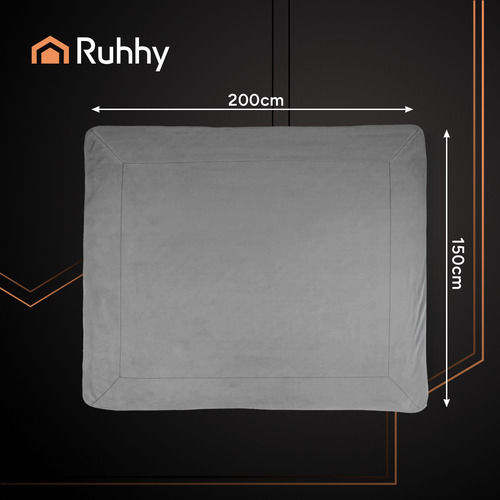 Ruhhy Κουβέρτα Fleece Μονή 150x200εκ. Dark Gray 26292