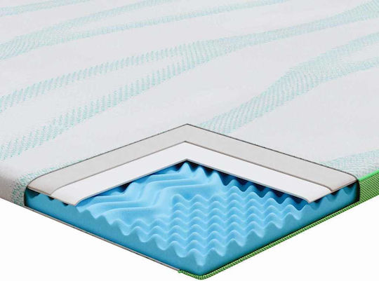 vidaXL Topper King Size Spumă 200x200x6buc