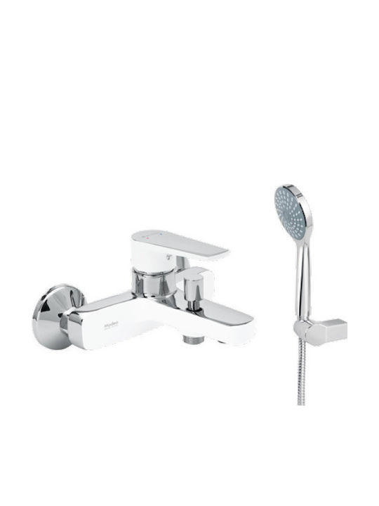 Viospiral Optima Mixing Bathtub Shower Faucet Complete Set White