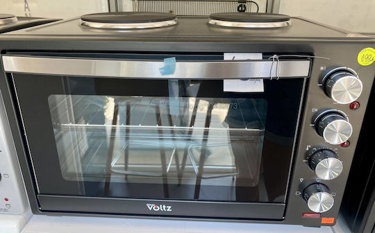 Voltz Cuptor electric 48lt cu 2 arzatoare Negru