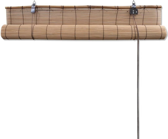 vidaXL Stor de Umbrire Bambus Cafea L100xH160buc