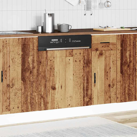Porto Old Wood Dishwasher Panel 60x1.5x67 cm Old Wood 854145