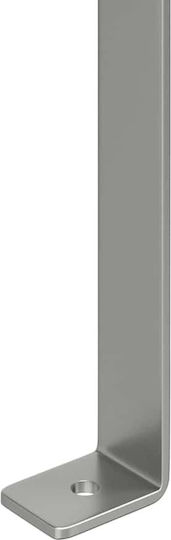vidaXL Metallic Fireplace Screen 59.5x50cm Silver
