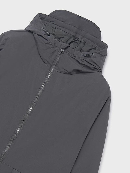Kids' Parka with Hood Dark Grey