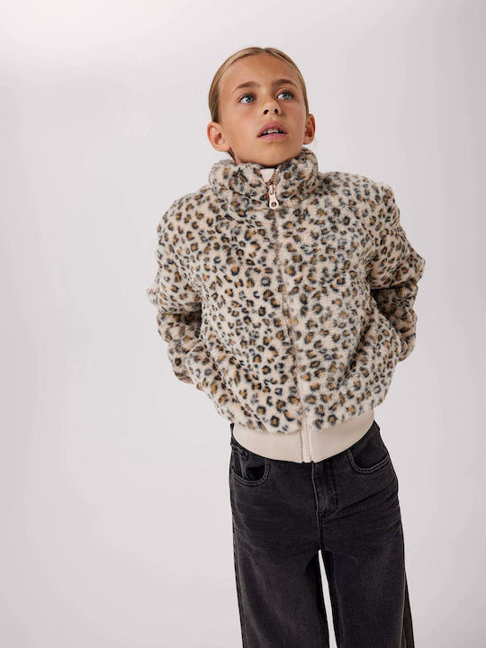 Kids' Fur Short Beige