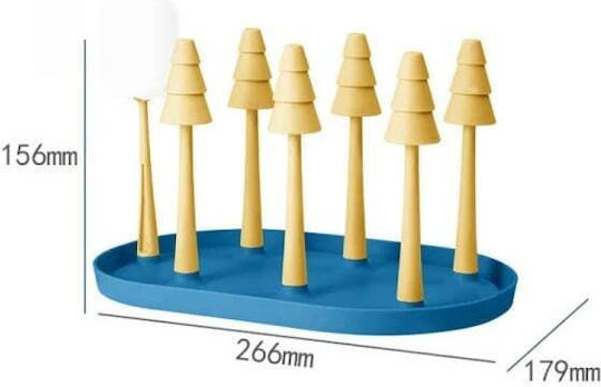 Trocknungsgestell für 6 Babyflaschen Grüns 1Stück