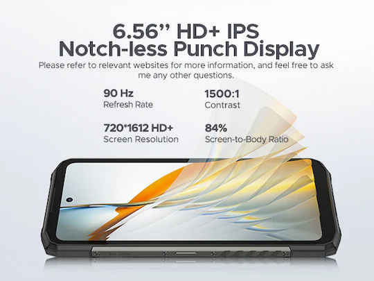 Doogee Fire 6 Dual SIM (6/256GB) Ανθεκτικό Smartphone Μαύρο