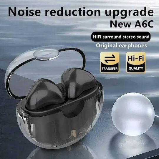 LOL AP03 In-ear Bluetooth Handsfree Ακουστικά με Θήκη Φόρτισης Πορτοκαλί